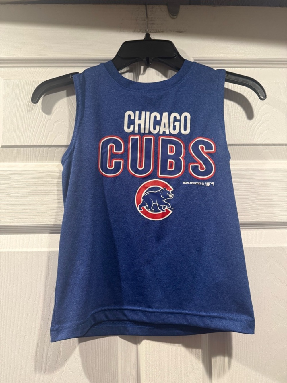 Genuine Merchandise Chicago Cubs Royal Blue Tank Top with Red & White Logo. XS